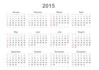 2015 Calendar