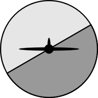 Artificial horizon inside-out