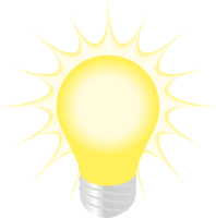 Lightbulb with halo