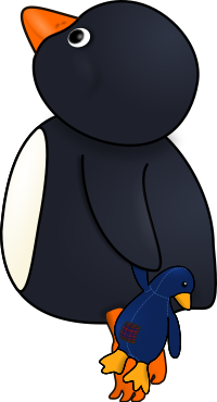 Little penguin on Tiptoes