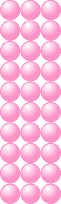 Beads quantitative picture for multiplication 10x3