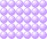 Beads quantitative picture for multiplication 5x6