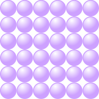 Beads quantitative picture for multiplication 6x6