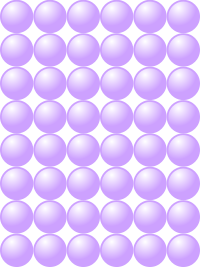 Beads quantitative picture for multiplication 8x6