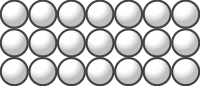 Beads quantitative picture for multiplication 3x7