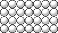 Beads quantitative picture for multiplication 4x7