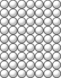 Beads quantitative picture for multiplication 9x7