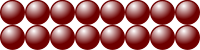 Beads quantitative picture for multiplication 2x8