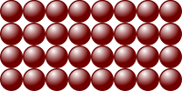 Beads quantitative picture for multiplication 4x8