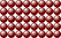 Beads quantitative picture for multiplication 5x8