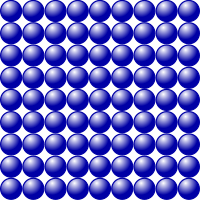 Beads quantitative picture for multiplication 9x9