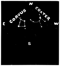 Corvus and Crater Constellations