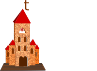 PEQUENA CIDADE, IGREJA, LOJAS