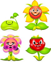 Flower Game Characters - superb production quality