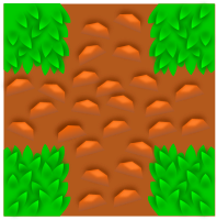 Grass tile pattern - game component - vector based