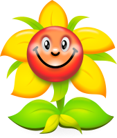 Funny Yellow Flower Character - superb production quality