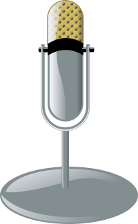 old microphone cleanup style