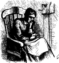A depiction of loneliness and depression