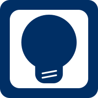 Blue Bulb Icon