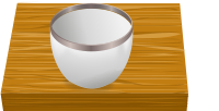 Bowl on table