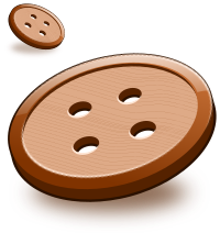 Simple wooden buttons