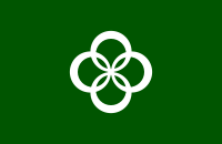 Flag of Wazuka, Kyoto (green version)