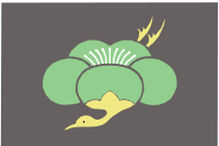 combination plum and crane(used as a good luck charm)