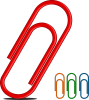 Paperclip - many colors