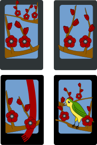 Hanafuda Ume (February)