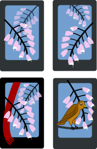 Hanafuda Fuji (April)