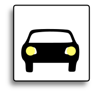 Car Icon for use with signs or buttons