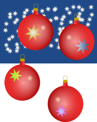 Christmas balls.
