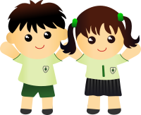 Two Kids in school uniform