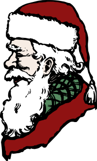 Santa Head - Colour