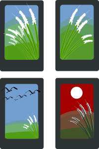 Hanafuda Susuki (August)