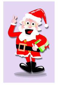 papai noel chegando