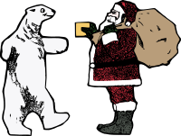Santa and the Polar Bear