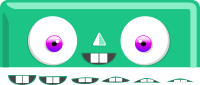 Cute Box Monster with a smile
