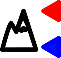 Simple altitude icon with min/max indicator