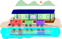 trenzinho na estação
