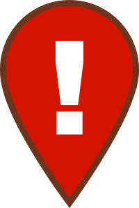 Map Warning Icon