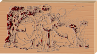 THREE KINGS ETCHED ON WOOD