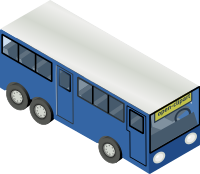 blue bus