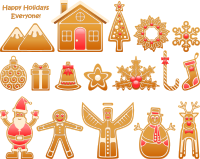 Gingerbread Xmas Set
