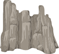 Alpine Landscape Cliff Face Skirt 01b Al1