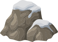 Alpine Landscape Rock Snowy 1a Al1