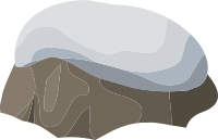 Alpine Landscape Rock Snowy 1c Al1