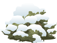 Alpine Landscape Snow Bush 01b Al1