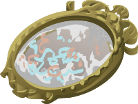 Artifact Mirror With Scribbles