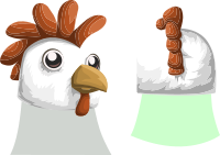 Avatar Wardrobe Hat GlitchamaphoneChickenMask